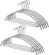 Better to U 16.5 Inch Metal Non Slip Hangers Rubber Coated, Heavy Duty Gray Clothes Hanger, Non Bump Clothe Sweater Hangers(Grey, 10)
