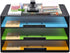 COSYAWN Paper Letter Tray Organizer, 3 Tier Mesh File Tray Desktop Paper Sorter, Black