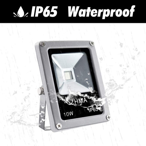 LED Black Light, ZHMA 10W 12v Blackight 2 Pack, 12v Black Light IP65 Waterproof for Glow in The Dark, Blacklight Party, Body Paint, Fluorescent Poster, Neon Glow