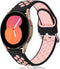 GEAK Compatible with Samsung Watch 5 Band/Galaxy Watch 5 Pro Bands/Samsung Watch 4 Band 40mm 44mm/Galaxy Watch Active 2 40mm/44mm,20mm Breathable Silicone Sport Watch Strap Women Men Small Black/Pink