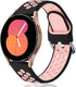 GEAK Compatible with Samsung Watch 5 Band/Galaxy Watch 5 Pro Bands/Samsung Watch 4 Band 40mm 44mm/Galaxy Watch Active 2 40mm/44mm,20mm Breathable Silicone Sport Watch Strap Women Men Small Black/Pink