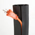 UT Wire 3-Channel Cord Protector & Concealer for Floor - 5 FT - Black