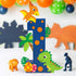 Dinosaur Number 1 Sign Baby First Birthday Cake Smash Photo Prop Dinosaur Birthday Party Decorations Freestanding Paper Mache 1-Year-Old Number Sign