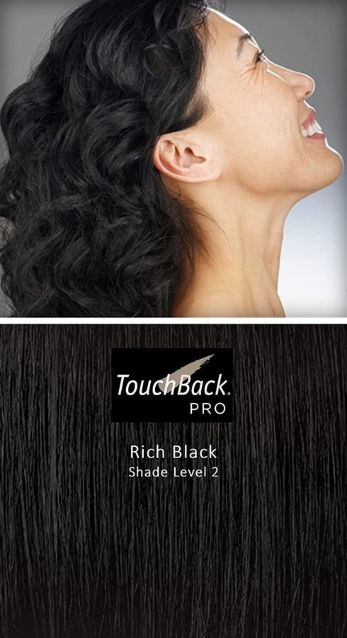 TouchBack PRO Gray Root Touch Up Marker Applicator - Real Hair Color Rich Black