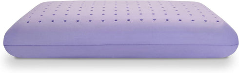 SensorPEDIC Lavender Bed Pillow, Standard (Pack of 1), White/Purple
