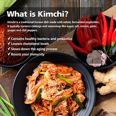 SEOUL SISTERS Korean Kimchi Powder Seasoning Mix 3.5 oz (100g) 1EA - ORIGINAL Spicy Seasoning Mix, Rich in Probiotics, Delicious Barbecue Dry Rub for Chicken Pork Fish Vegetables