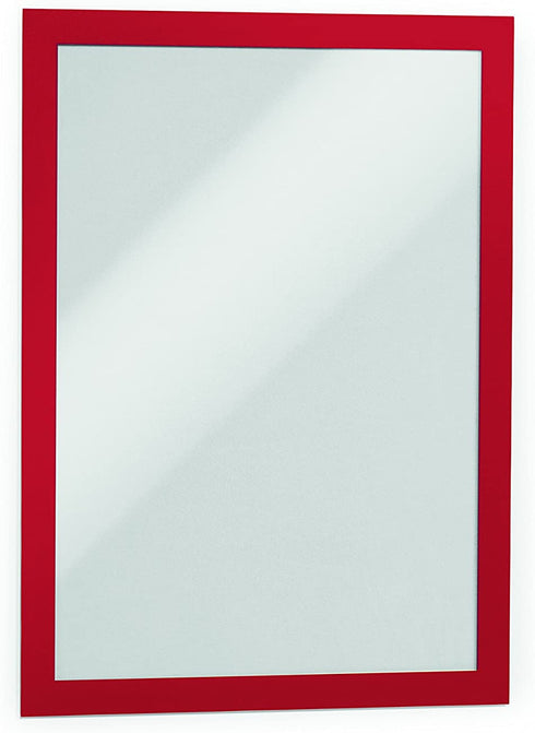 DURABLE Self-Adhesive Magnetic DURAFRAME Document Sign Holder, Letter-Size 8-1/2" x 11", Red, 2 Pack (476803)