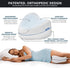 Contour Legacy Leg & Knee Foam Support Pillow - Soothing Pain Relief for Sciatica, Back, Hips, Knees, Joints - As Seen on TV
