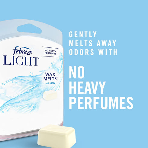 Febreze Light Wax Melts, Air Freshener and Odor Eliminator, Lavender, 6 Count, Pack of 4