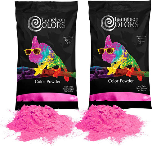 Chameleon Colors Gender Reveal Powder, Pink Color Powder, 2 Pounds (1 Pound Per Bag), Pack of 2