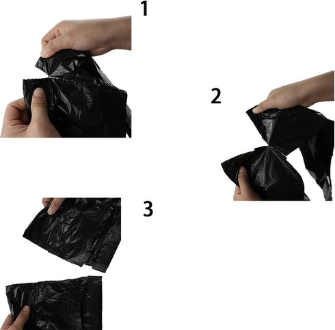 Nicesh 2.6 Gallon Diaper Trash Bags, 250 Counts, Black