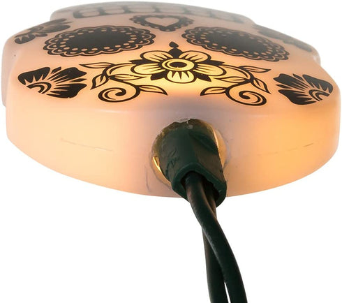 Kurt Adler UL 10-Light LED Sugar Skull Color Changing Light Set
