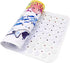 JJoexyfit Bath Mat for Kids Toddler Baby, Extra Long 100x40cm Non-Slip Baby Shower Bath Mat with Suction Cups (Ocean Animal-Horizontal)