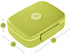 LS LifeStyle Bento Lunch Box 5 Compartments For Kids, Adults Leakproof, Microwave and Dishwasher Safe, BPA Free Container (Fork + Spoon included) (Green)