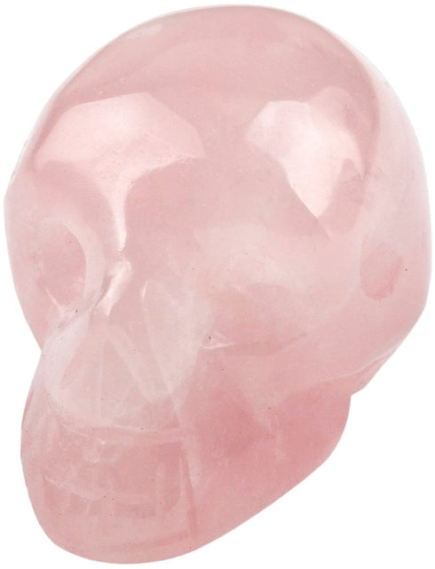 mookaitedecor 1 Inch Assorted Crystal Skull Sculpture Set of 5, Hand Carved Gemstone Statue Figurine Collectible Healing Reiki