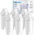 ICEPURE Replacement Brita Longlast Water Filter Pitcher for drinking water,Compatible with standard Mavea 107007,Brita Classic 35557,ob03,maxtra(Pack Of 6)