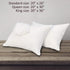 Precoco Pillow Cases King Size-100% Cotton Pillowcase Covers with Zipper Hidden, Breathable & Ultra Soft/Pillow Covers for Easy Care,2 Pack/White