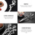 DOITOOL Stainless Steel Kitchen Tongs Cat Paw Tongs Food Serving Tongs Barbecue Cooking Grilling Non Slip Tong Kitchen Utensil Gadgets
