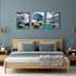 Canvas Wall art for bedroom Wall Decor for living room bathroom Black and white abstract landscape painting modern 3 Piece Framed Canvas art Prints Ready to Hang Pictures for Home Decoration