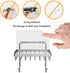 ODesign Soap Dish Sponge Holder with Hook for Bathroom Shower Kitchen Wall Mounted Rustproof Stainless Steel - Adhesive No Drilling