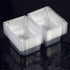 Twdrer 100 Pack Disposable Clear Plastic Clamshell Hinged Food Portable Square Containers for Salads,Fruit,Hamburgers,Sandwiches,Cupcake(5.3" x 4.2" x 3.4")