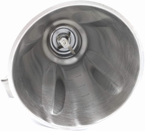 Blendin Replacement 48 ounces Stainless Steel Jar Set with Handle, Compatible with Oster & Osterizer Blenders