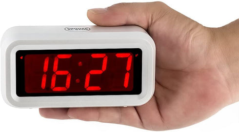Kwanwa Digital LED Alarm Clock Battery Powered only with Big Numbers Display for Girls Kids Bedrooms