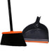 TreeLen Angle Broom and Dustpan Set, Dust Pan Snaps On Broom Handles Orange