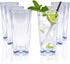 Top-spring 12-Ounce Reusable Plastic Water Tumbler, Clear Shatterproof Drinking Glasses, BPA Free, Set of 6 (12 Oz, Clear)