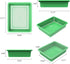 Storex 62520U05C Storage Tray, Letter Size, 5-Pack, 10 x 13 x 3 Inches, Green,Flat Tray