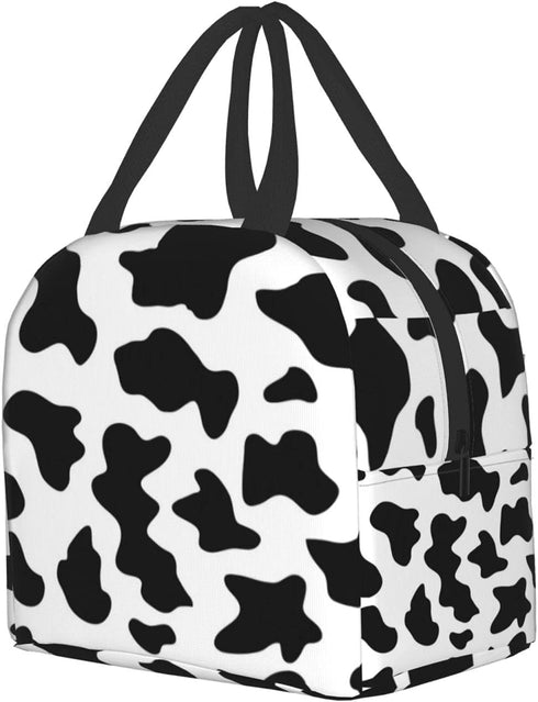 Cool Cow Lunch Box Insulated Lunch Boxes Waterproof Lunch Bag Reusable Lunch Tote With Front Pocket For School Office Picnic