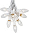 C9 Clear Christmas String Light Set - Outdoor Christmas Light String - Wedding String Lights - Hanging Christmas Lights - Roofline Light String - Outdoor Patio String Lights - White Wire - 25 Foot