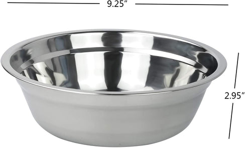 Callyne 4-Pack Stainless Steel Mixing Bowls, Metal Prep Bowls, F
