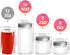 ComSaf Mason Jars with Airtight Metal Regular Lids(8oz/250ml), Sealed Clear Glass Canning Jars with Wide Mouth for Spices, Honey, Jam, Jelly, Ideal for Wedding Favors, Baby Shower Favors, Set of 12
