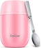 Insulated Lunch Container DaCool Hot Food Jar 16 oz Stainless Steel Vacuum Bento Lunch Box for Kids Girls Adult with Spoon Leak Proof Hot Cold Food for School Office Picnic Travel Outdoors - Pink