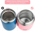 Insulated Lunch Container DaCool Hot Food Jar 16 oz Stainless Steel Vacuum Bento Lunch Box for Kids Girls Adult with Spoon Leak Proof Hot Cold Food for School Office Picnic Travel Outdoors - Pink