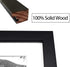 12x16 Black Wood Frame - 13 Opening White Mat - Displays One 5x7 Photo and Twelve 2.5x3.5 Pictures - Collage Frame - Real Glass, Sawtooth Hangers, Swivel Tabs - Wall Mounting, Landscape, Portrait
