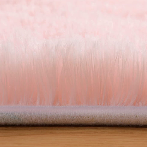 PAGISOFE Super Soft Circle Rugs for Girls Princess Castle Toddlers Play Tent 41? Diameter Circular Area Rugs for Kids Bedroom Baby Room Decor Round Shag Playhouse Carpets and Nursery Rugs (Pink)