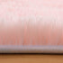 PAGISOFE Super Soft Circle Rugs for Girls Princess Castle Toddlers Play Tent 41? Diameter Circular Area Rugs for Kids Bedroom Baby Room Decor Round Shag Playhouse Carpets and Nursery Rugs (Pink)