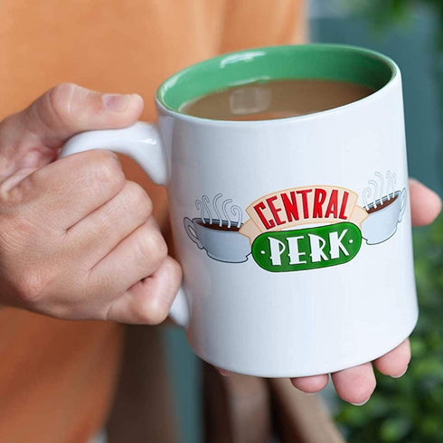 Silver Buffalo Friends Central Perk Doodle Logo Ceramic Coffee Mug, 14 Ounces