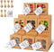 KPOSIYA 60 Pcs Brown Bakery Boxes with Window Individual Cupcake Boxes 4x4x2.5 Inches Cookie Boxes Kraft Paper Brown Gift Box for Pastries, Cookies, Pie, Donuts, Macaroon (60, Brown)