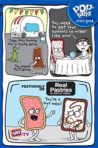 Pop-Tarts Breakfast Toaster Pastries, Frosted Cookies and Creme Flavored, 14.1 Oz (Pack of 8)