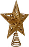 Kurt Adler 8-Inch Gold Glittered 5 Point Star Treetop
