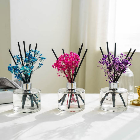COCODOR Preserved Real Flower Reed Diffuser / Coco Peach / 6.7oz(200ml) / 1 Pack / Reed Diffuser Set, Oil Diffuser & Reed Diffuser Sticks, Home Decor & Office Decor, Fragrance and Gifts