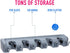Broom and Mop Holder Wall Mounted, Garden Tool Organizer for Garage (PC)
