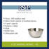 RSVP Endurance 18/8 Stainless Steel 4-Quart Mixing Bowl