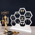 Earring Holder, Acrylic Stud Earring Stand Display, Honeycomb Clear Earrings Organizer Jewelry Organizer, Window Display Props Ladies Women Gifts Home Use (White)