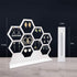 Earring Holder, Acrylic Stud Earring Stand Display, Honeycomb Clear Earrings Organizer Jewelry Organizer, Window Display Props Ladies Women Gifts Home Use (White)