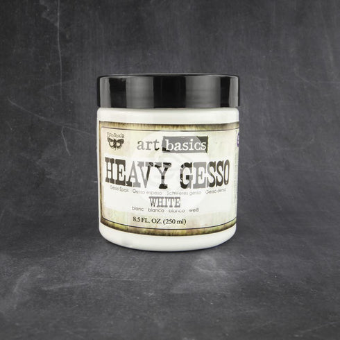 Prima Marketing 961442 Art Basics Heavy Gesso, 8.5-Ounce, White