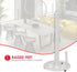 Home Basics Lattice Collection Cast Iron Paper Towel Holder (White)